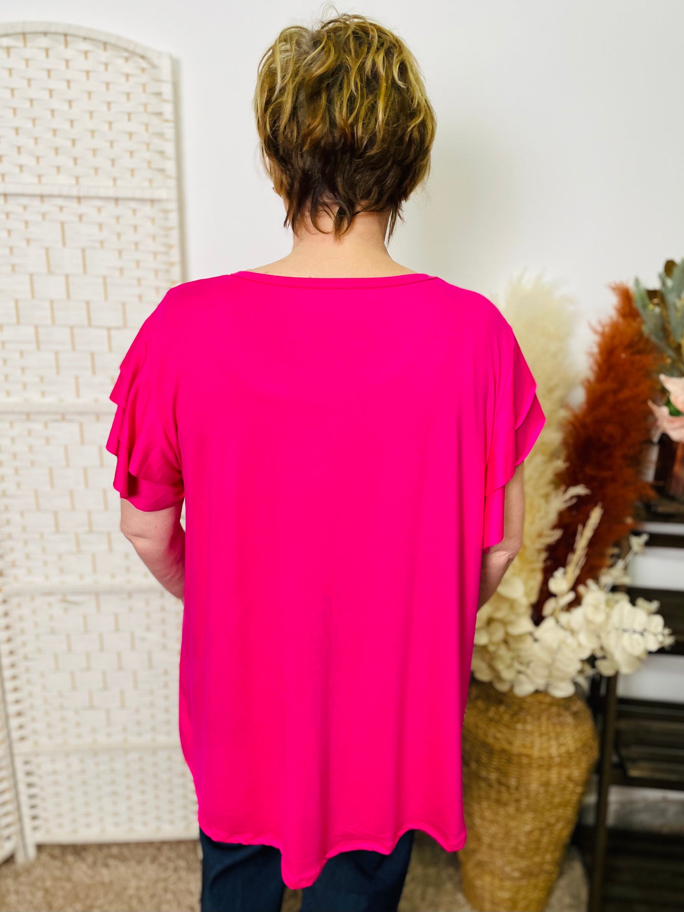“MELODY” T-Shirt-Cerise Pink