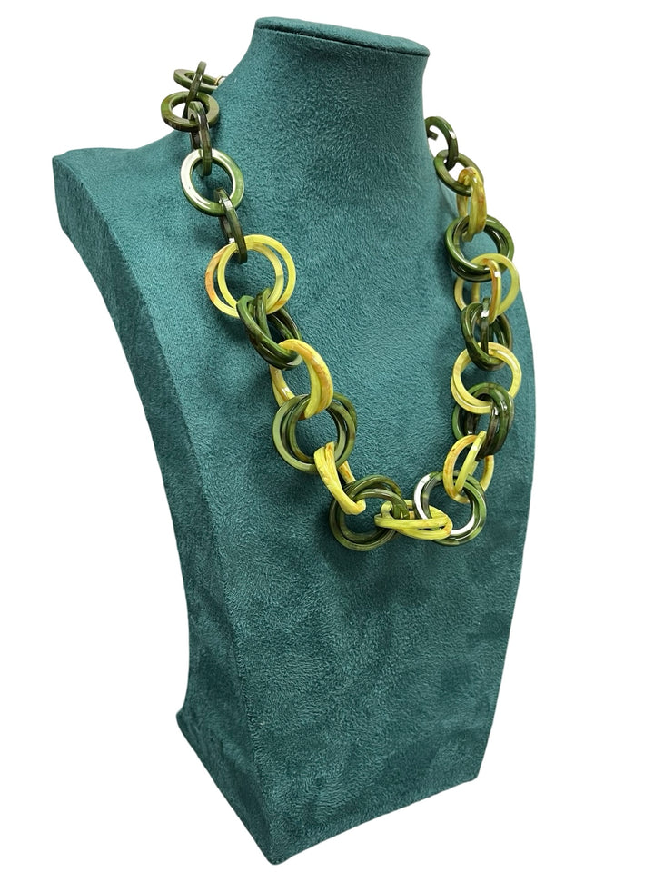 Green Short Statement Necklace