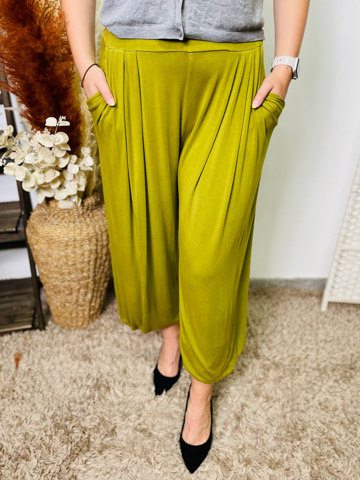 "TAMI" Harem Trouser-Lime Green