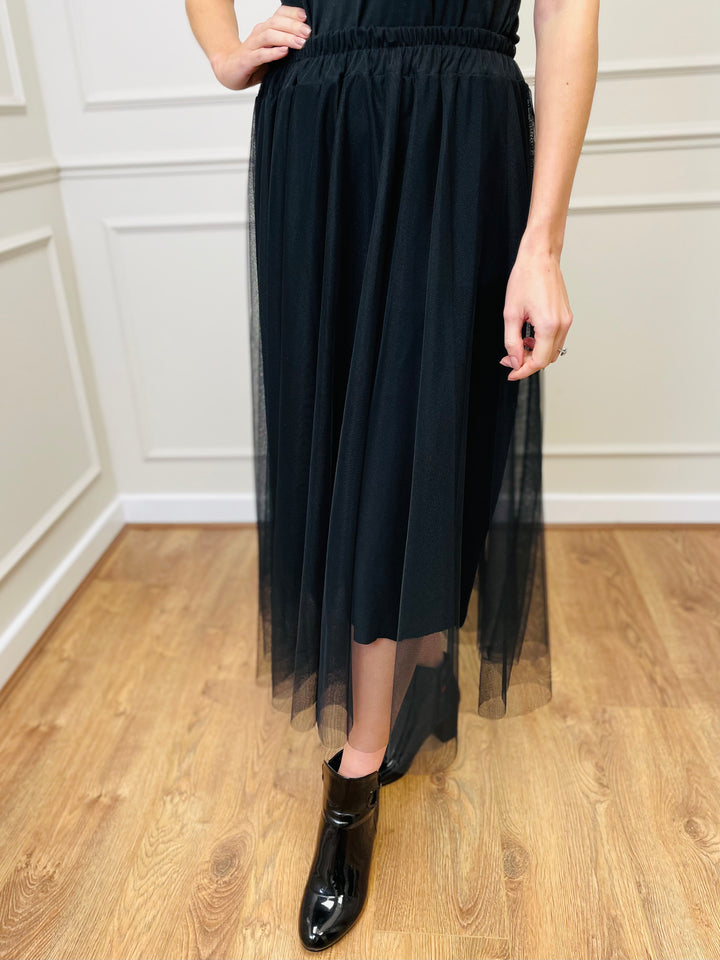 "IZZY" Tulle Skirt-Black