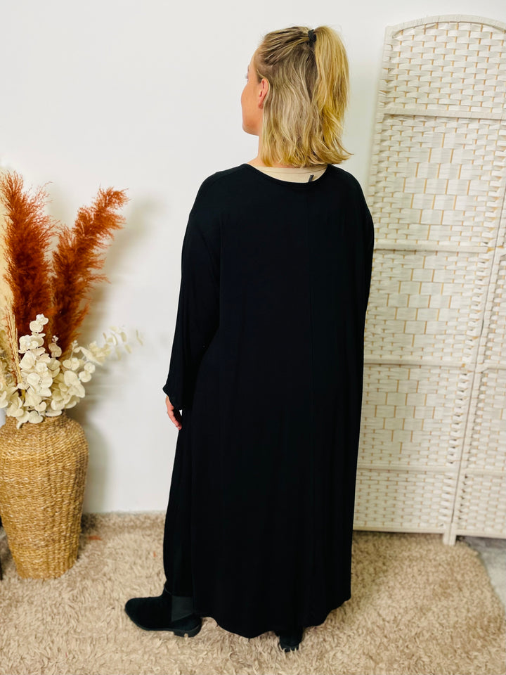 "DEMI" Maxi Dress-Black