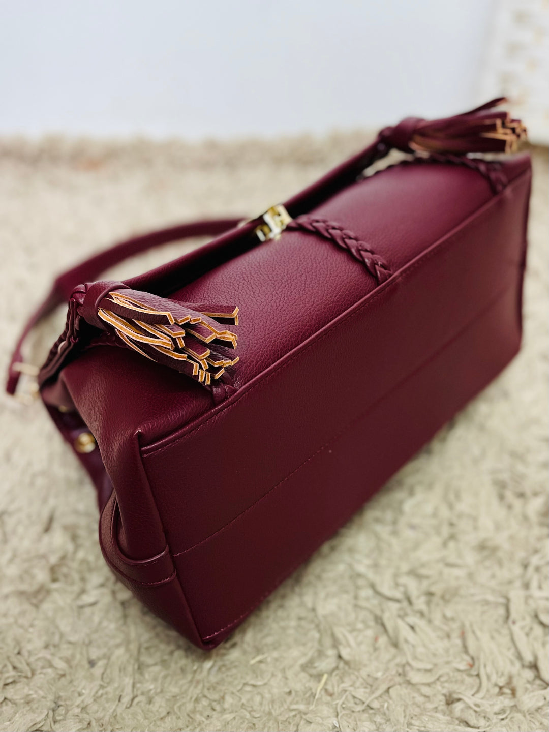 No.45 Frame Handbag-Burgundy