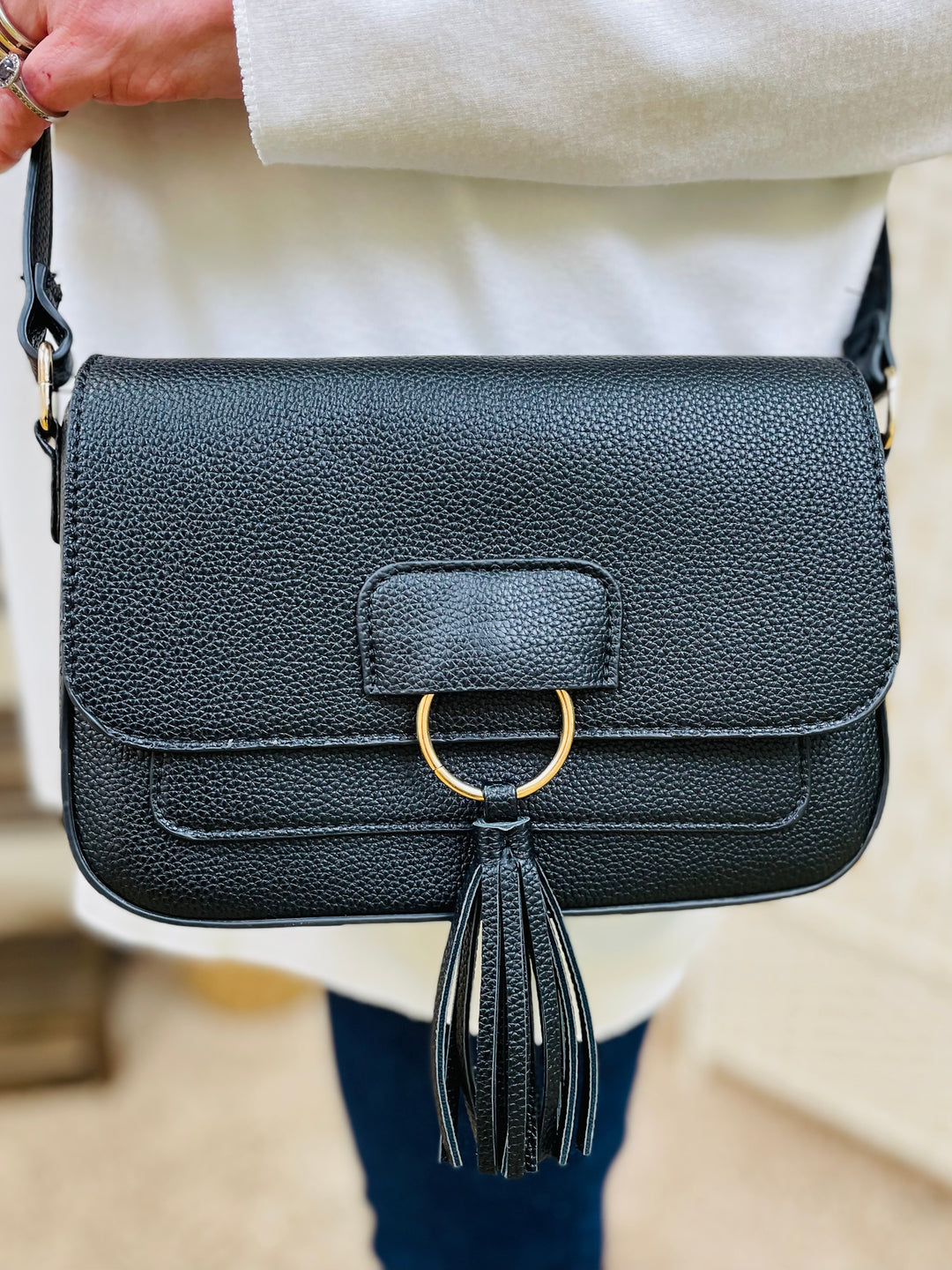 Crossbody Handbag-Black