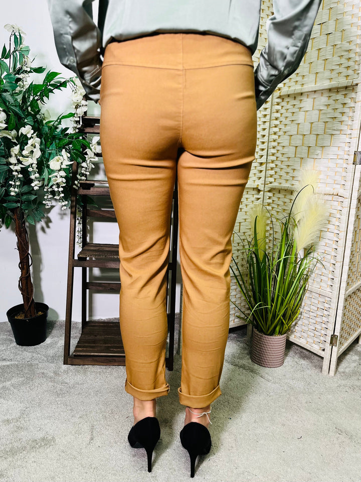 "CARMELA" Smooth MAGIC Trouser-Tan