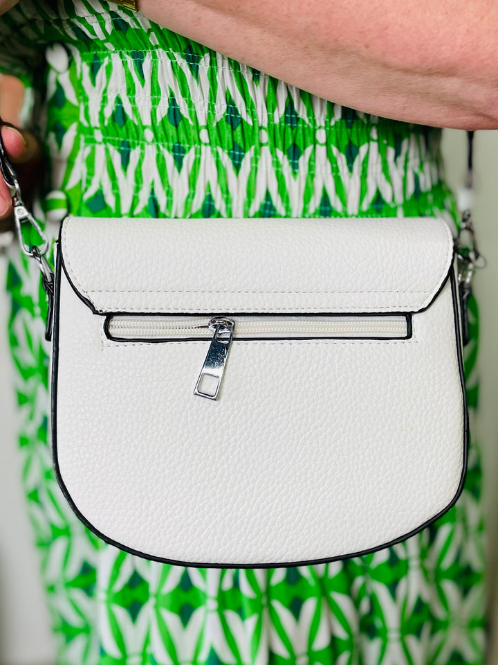 No.19 Designer Inspired Crossbody Bag-White