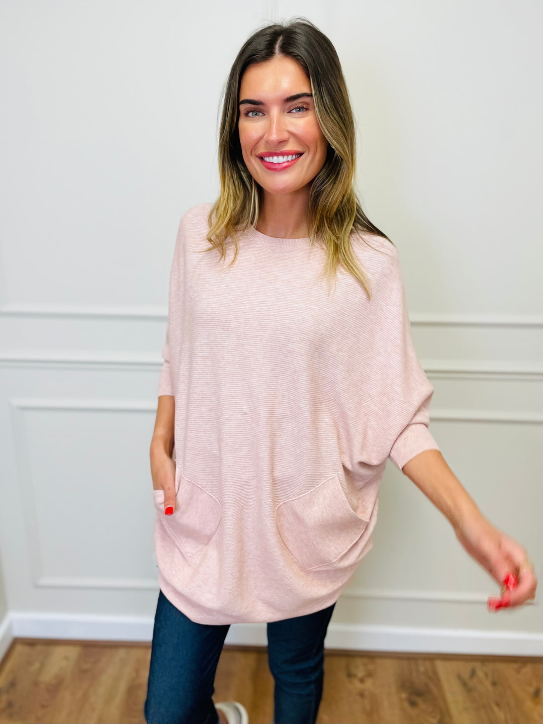 "MOLLY" Super Soft Jumper-Blush Pink