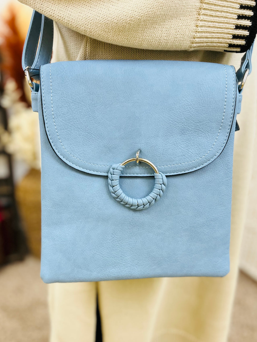 Crossbody Handbag-Sky Blue