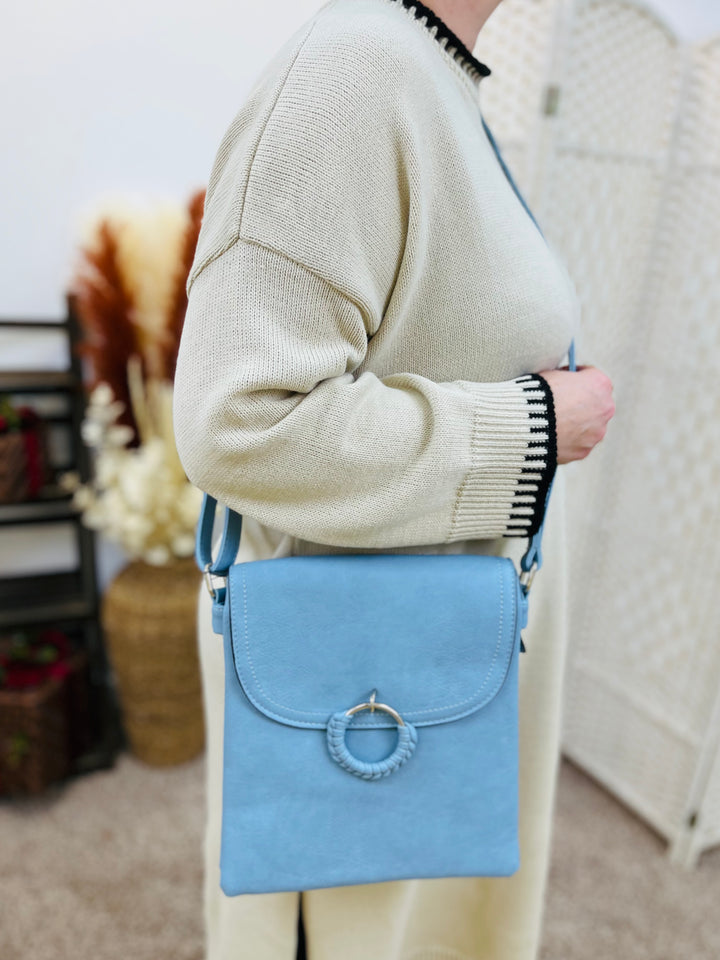 Crossbody Handbag-Sky Blue