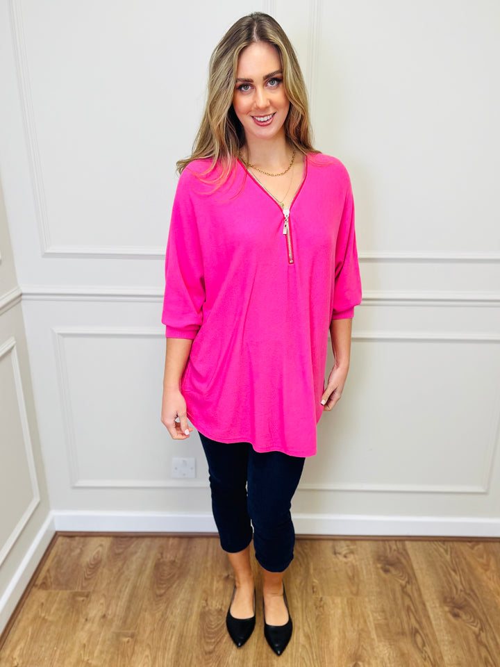 "CASSIDY" Luxury Soft Jumper-Pink