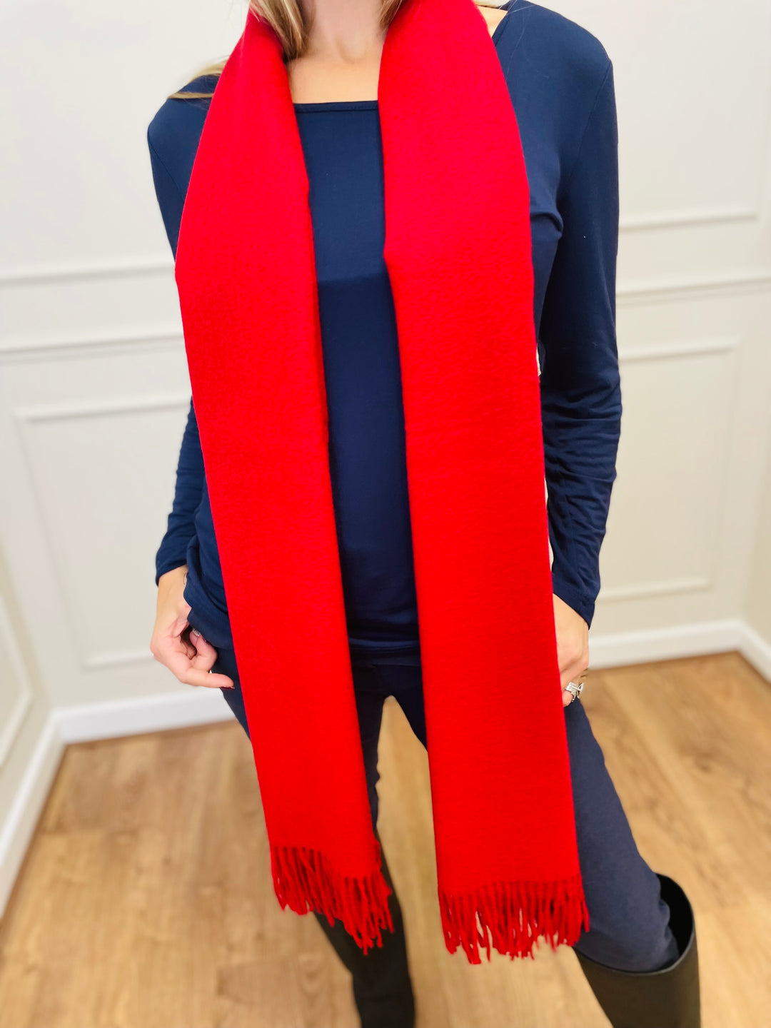No.121 Classic Soft Scarf-Red