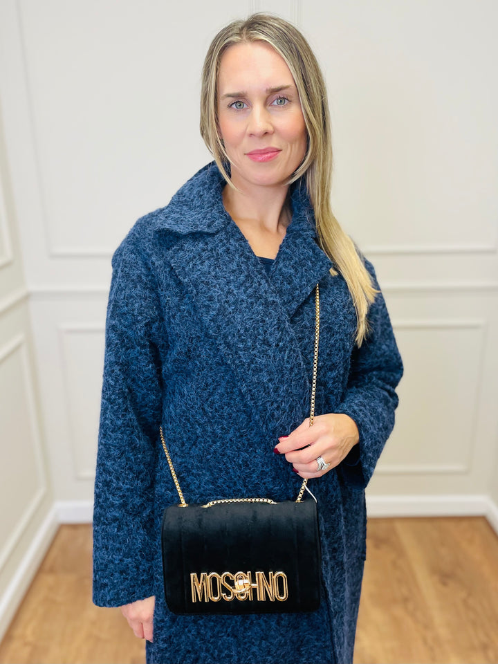 No.80 Quilted Velvet Bag-Black