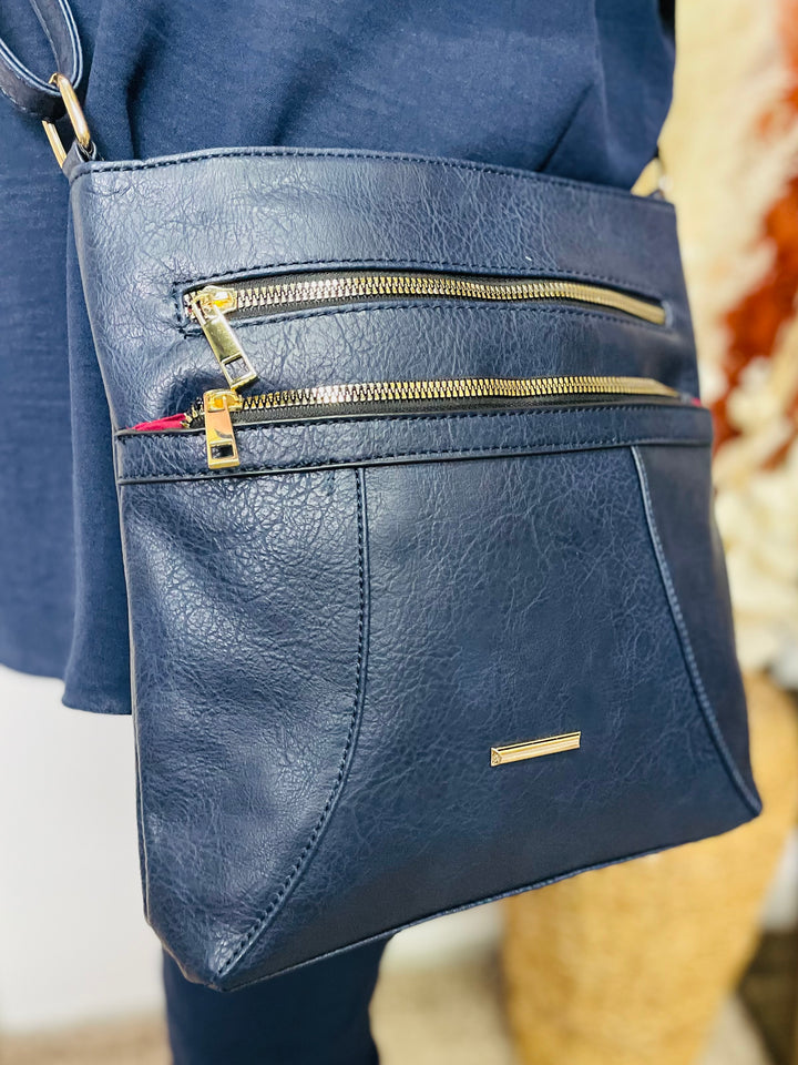 No.5 Crossbody Handbag-Navy