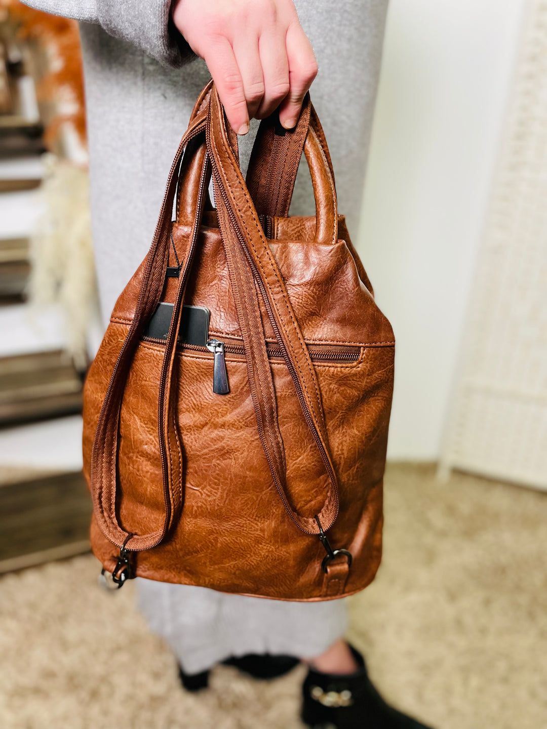 "BERNY" Rucksack-Tan