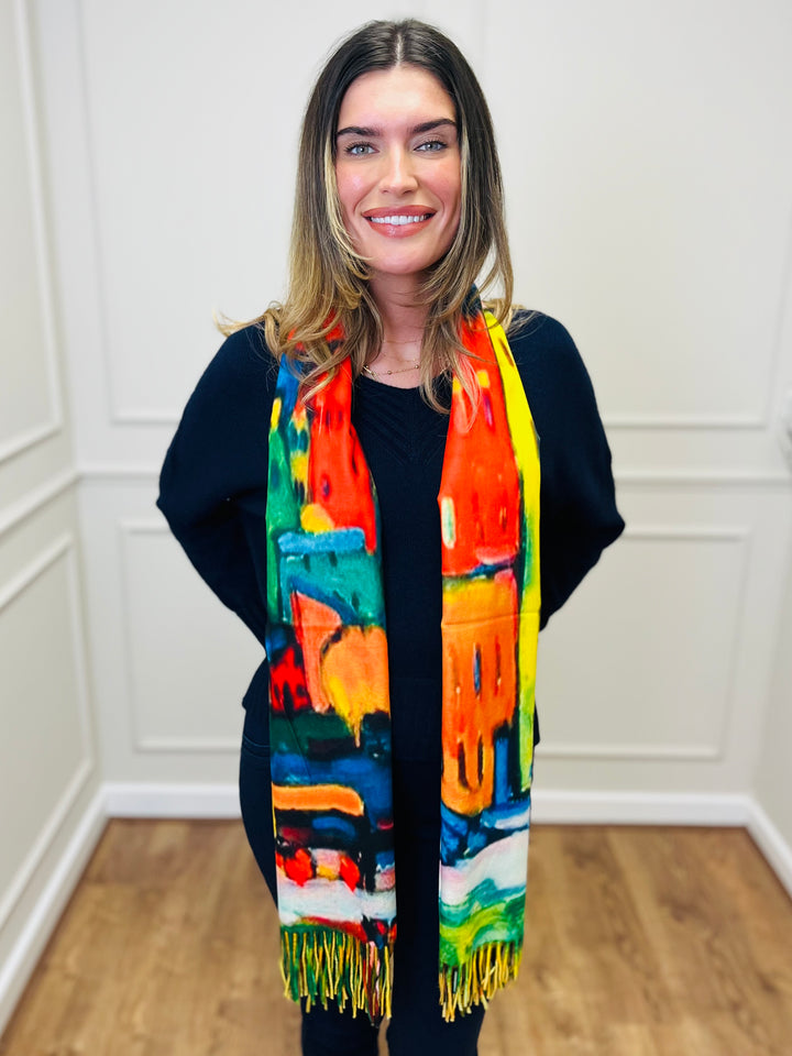 No.122 Art Inspired Scarf-Multicolour