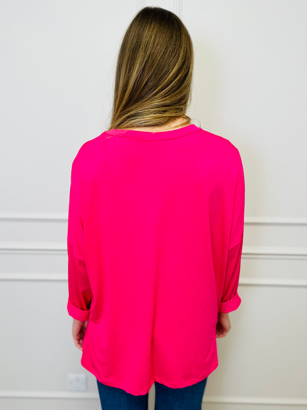 "BARBARA" Basic Top-Pink