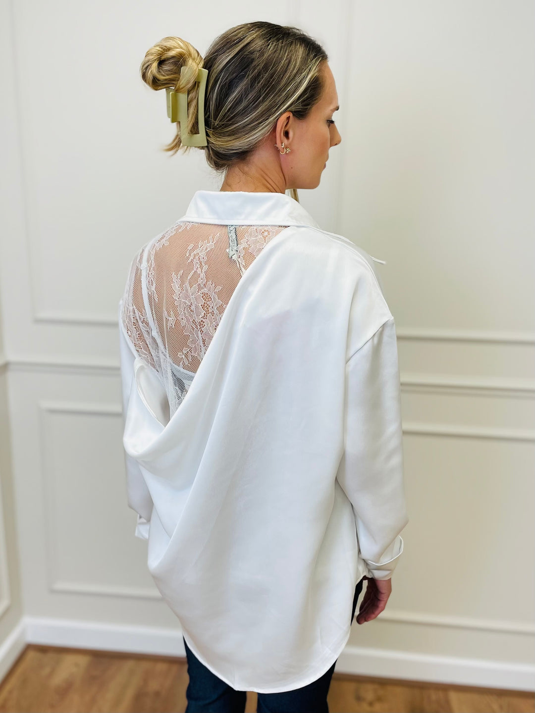 "ELEANOR" PREMIUM COLLECTION Shirt-White