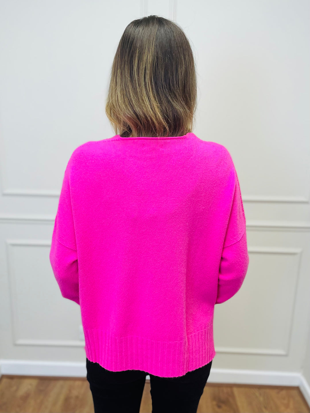 "KIKO" LUXURY Fine Knit Jumper-Pink