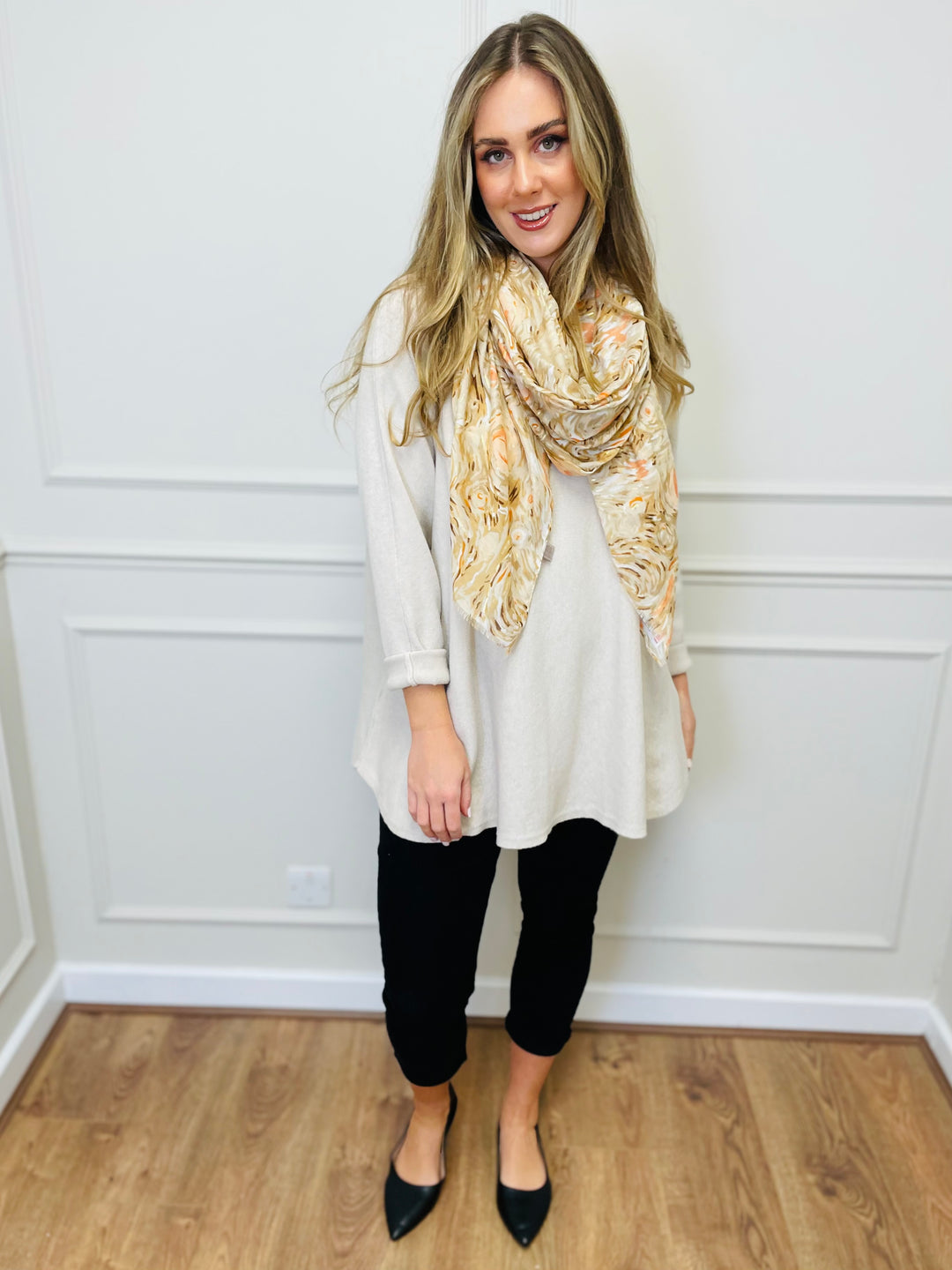 "GEORGIA" Basic Soft Jumper-Cream