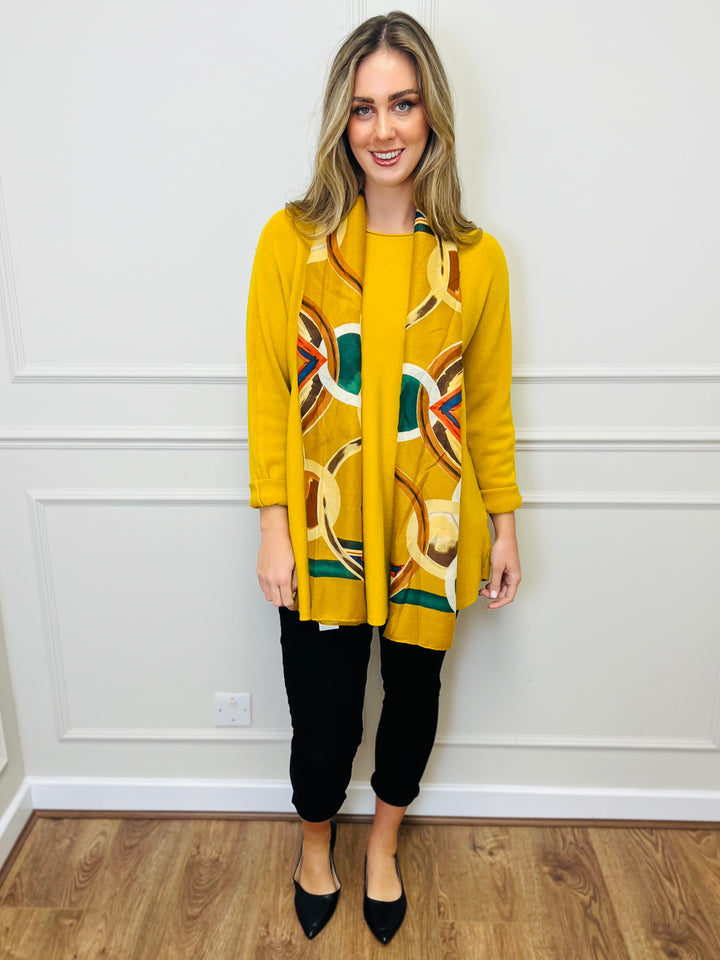 "GEORGIA" Basic Soft Jumper-Mustard