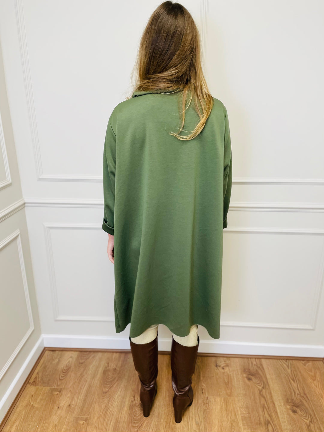 "ELAINE” Waterfall Jacket-Green