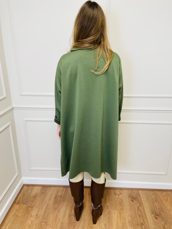 "ELAINE” Waterfall Jacket-Green