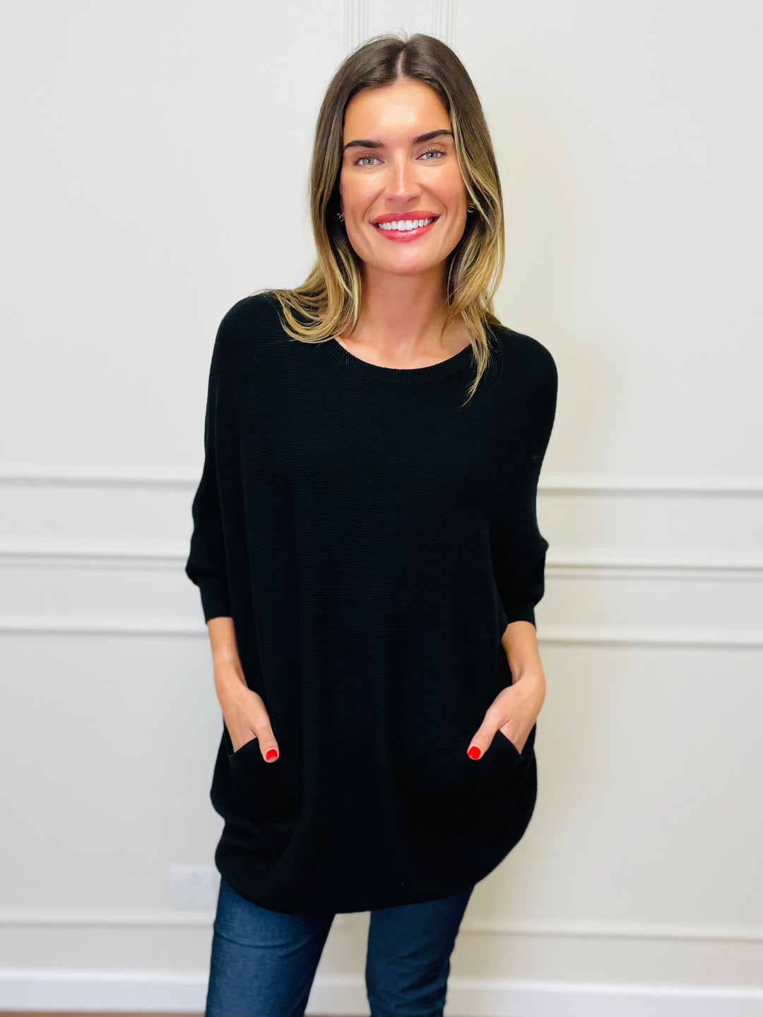 "MOLLY" Super Soft Jumper-Black