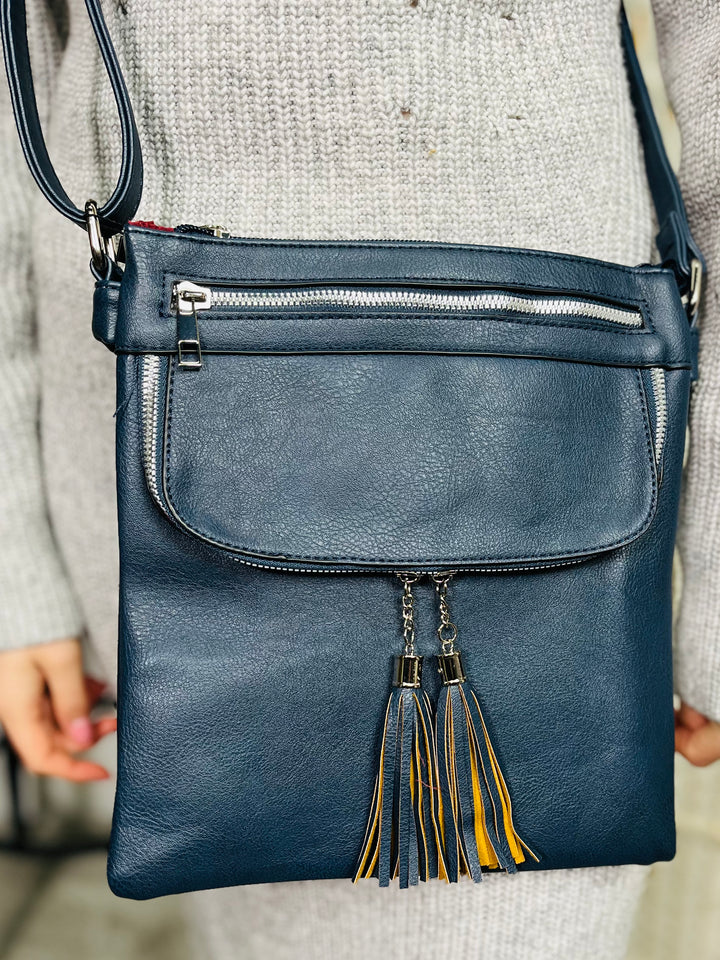 Crossbody Handbag-Navy