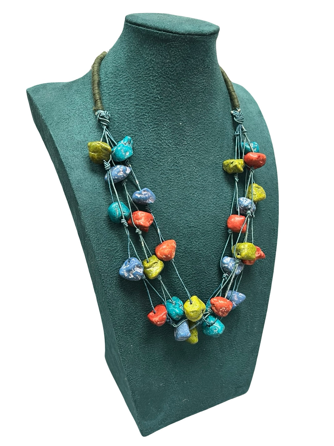 Short Statement Necklace-Multicolour