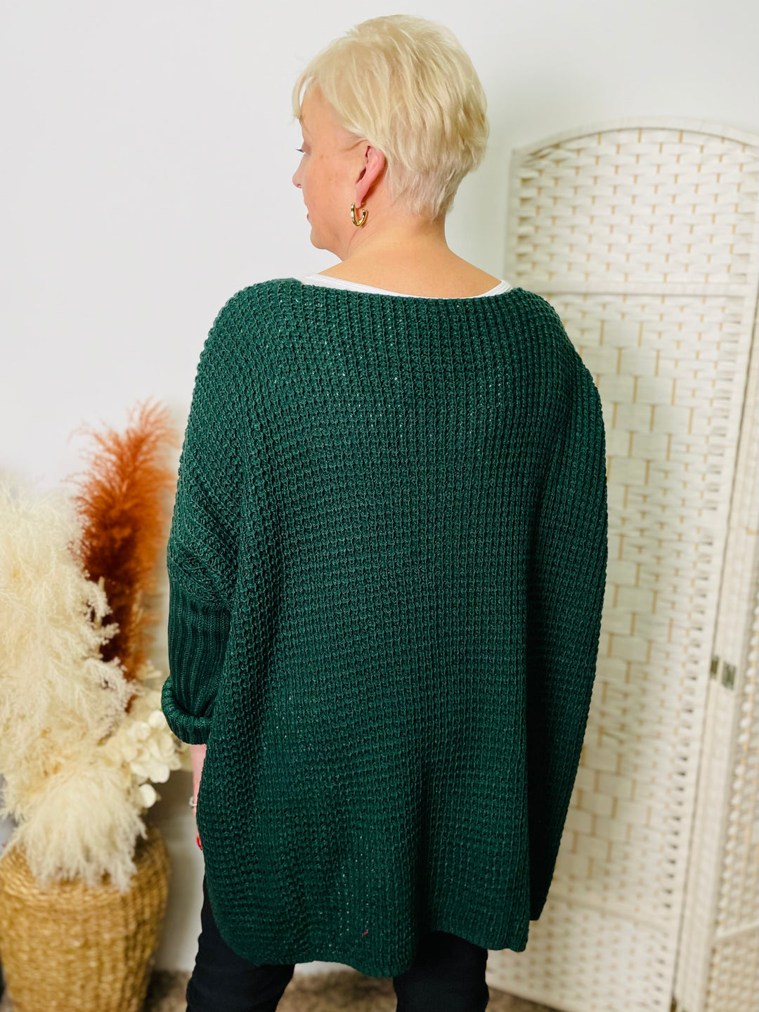 "PENNY" Fine Knit Jumper-Green