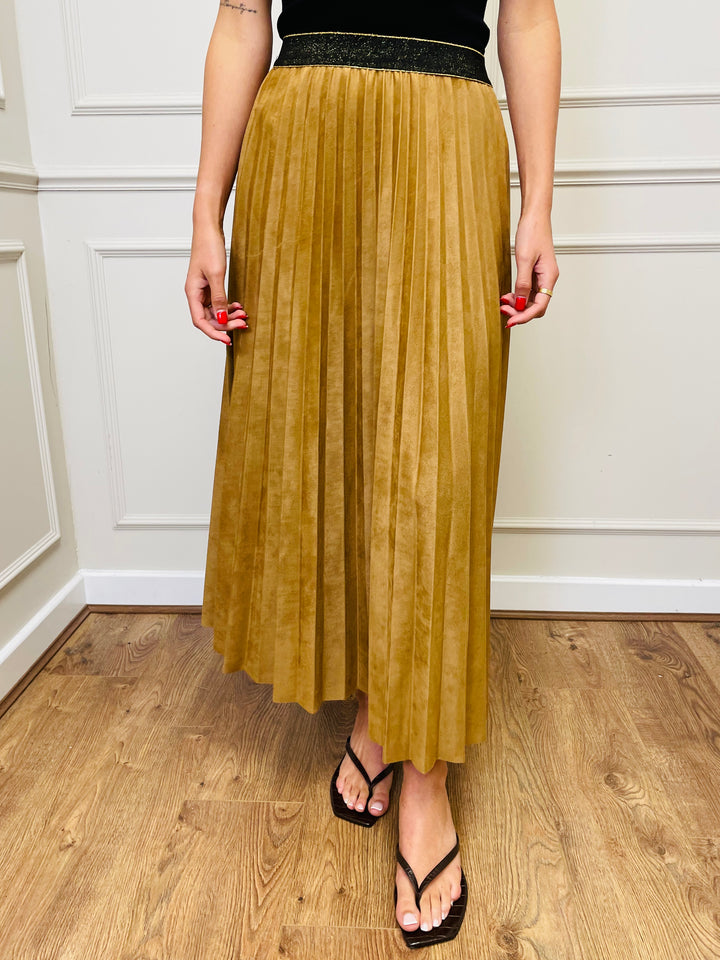 "ANNA" Maxi Skirt-Camel