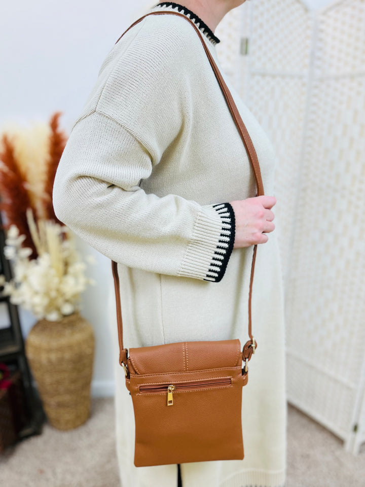 Small Crossbody Handbag-Tan