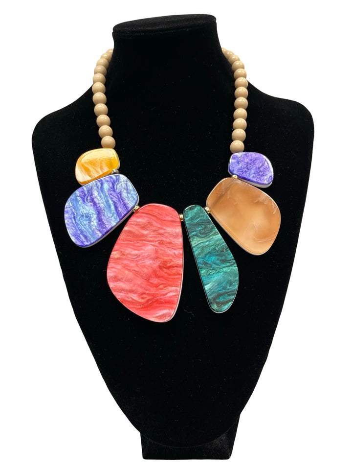 Multicolour Short Statement Necklace