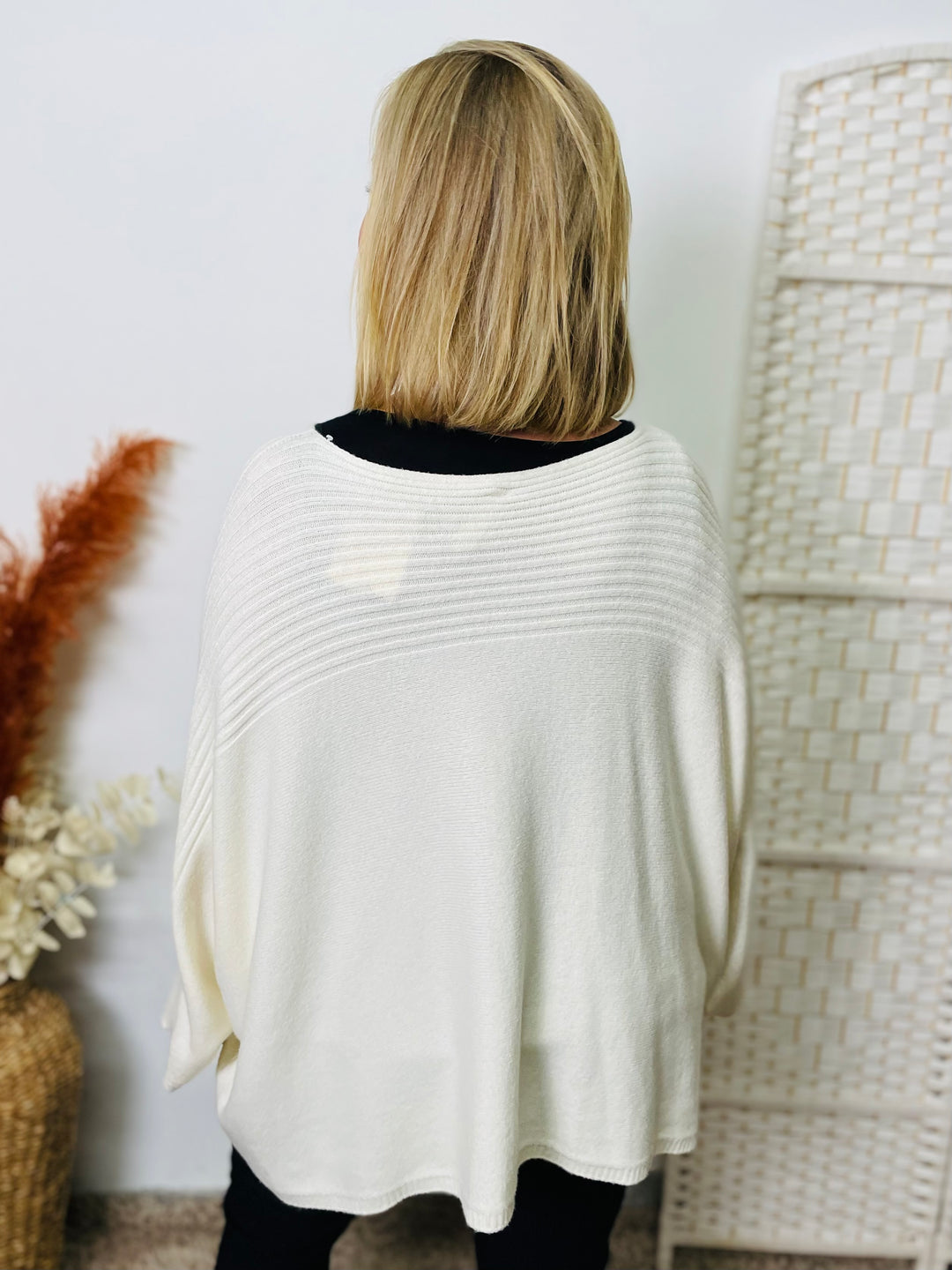 "GEORGINA" Knitted Jumper-Cream