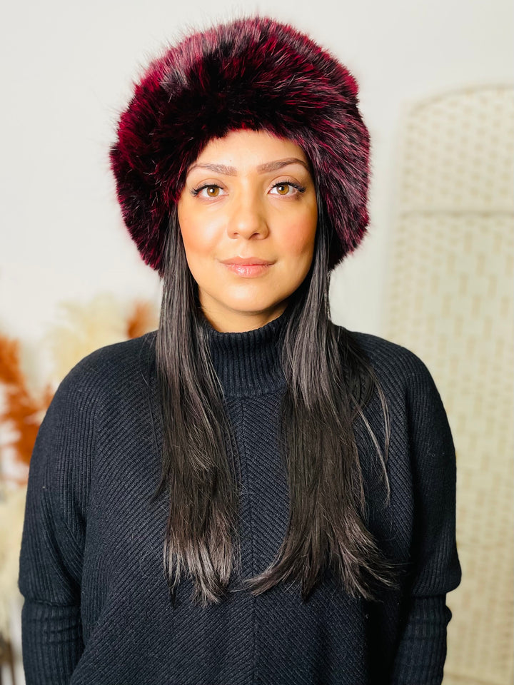 Two Tone Fur Hat