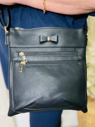No.4 Crossbody Handbag-Black