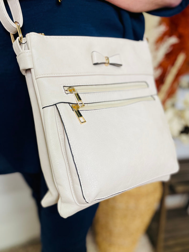 No.4 Crossbody Handbag-Cream