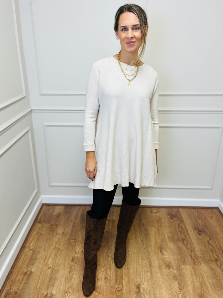 "HARRIET" Basic Soft Jumper-Cream