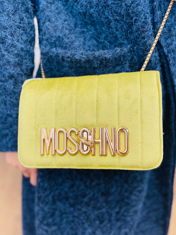 No.80 Quilted Velvet Bag-Green