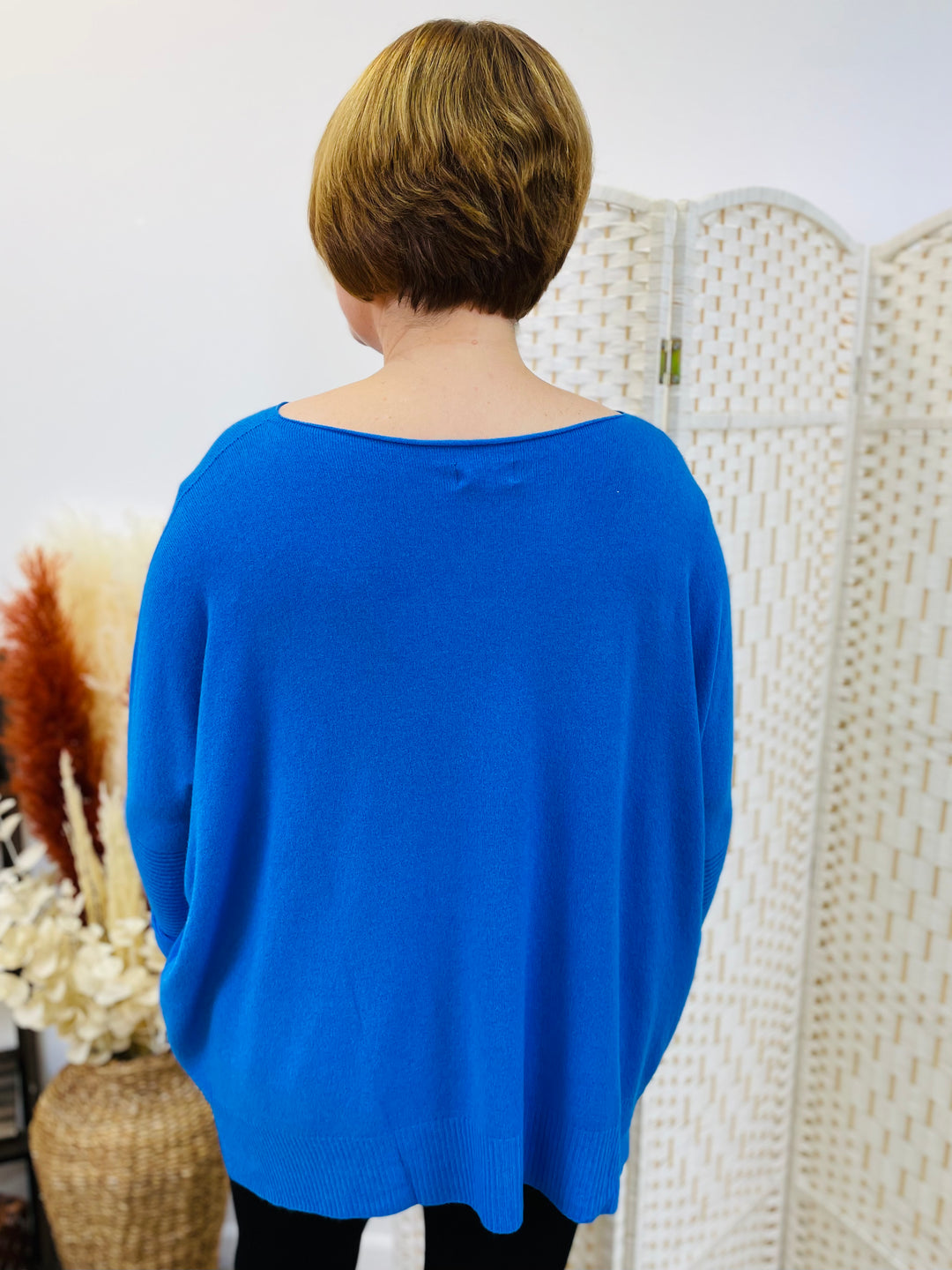 "KIKO" Super Soft Knitted Jumper-Royal Blue