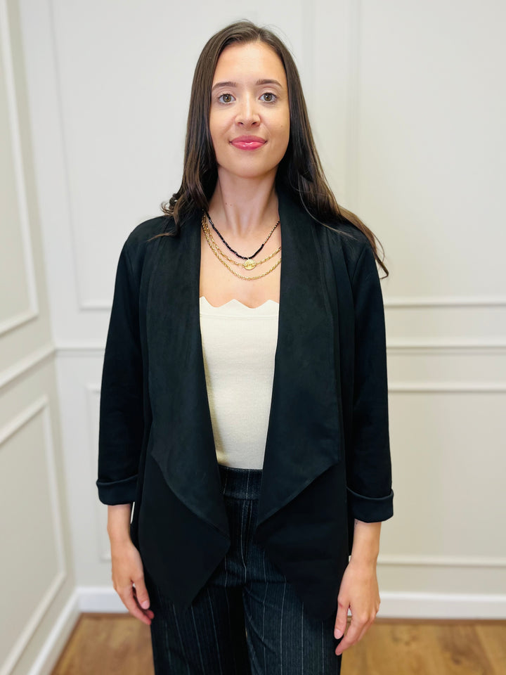 "CROSBY" Short Jacket-Black