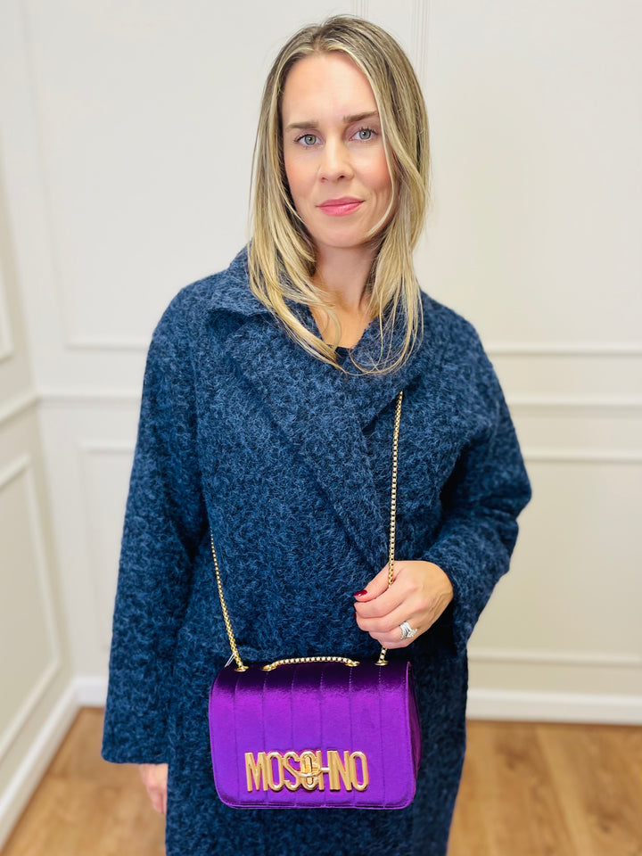 No.80 Quilted Velvet Bag-Purple