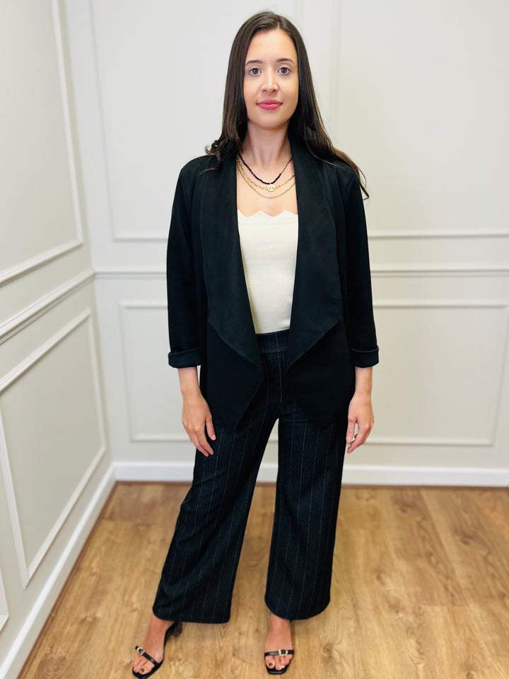 "CROSBY" Short Jacket-Black