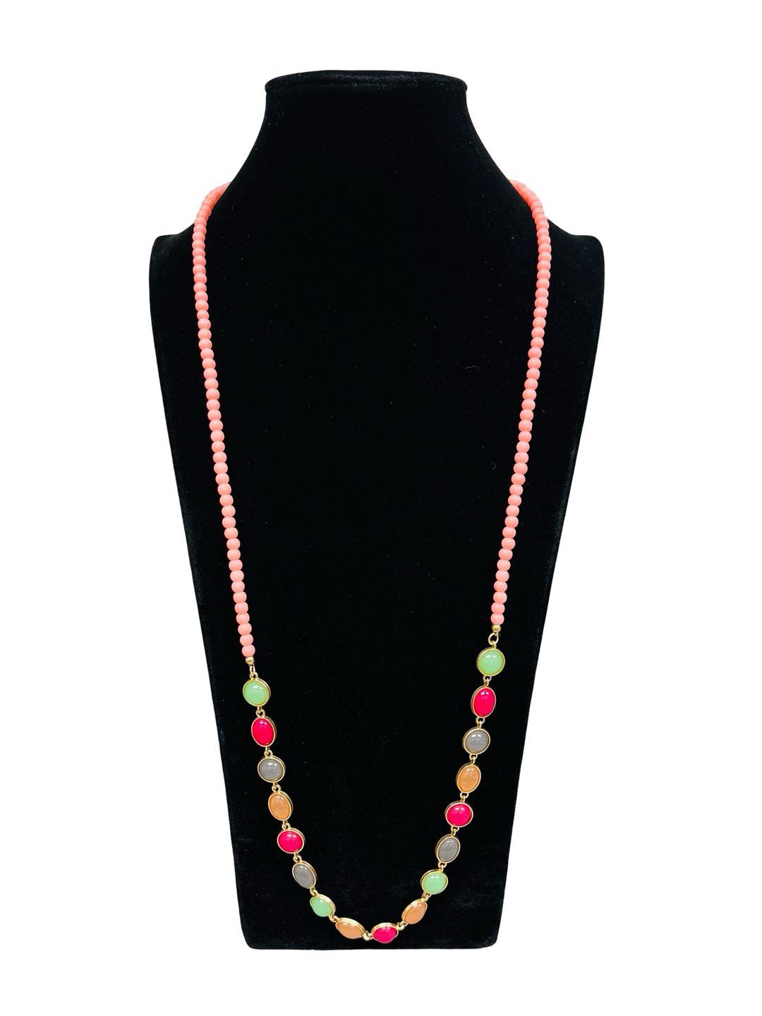 Multicolour Beaded Long Necklace