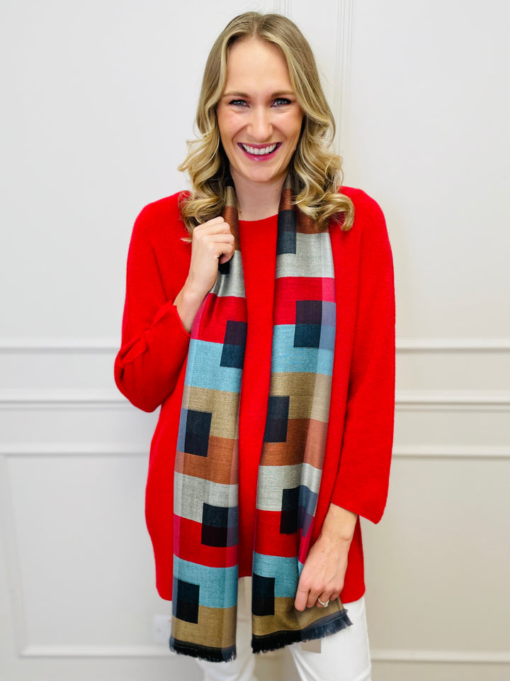 "GINNY" Basic Soft Jumper-Red