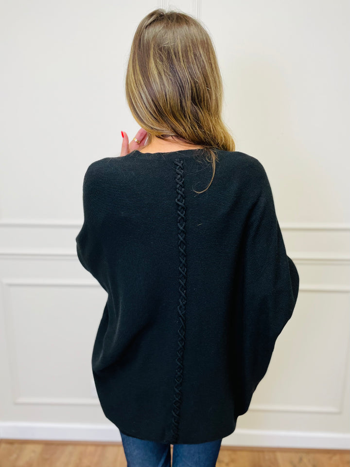 "MOLLY" Super Soft Jumper-Black
