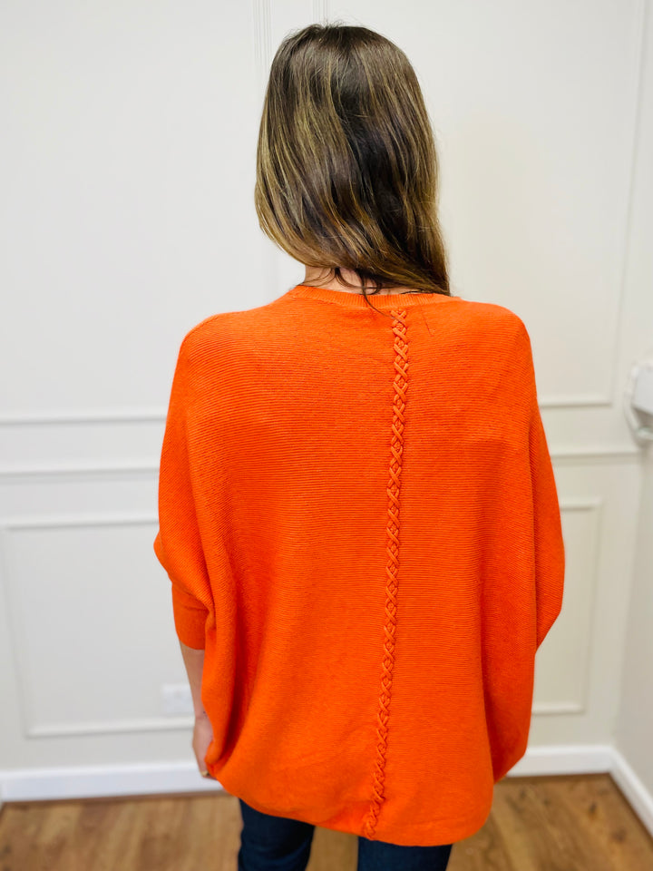 "MOLLY" Super Soft Jumper-Bright Orange