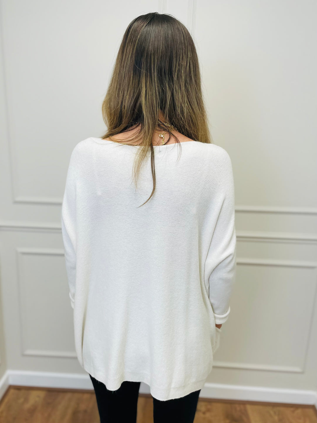 "STELLA" LUXURY Fine Knit Jumper-Cream