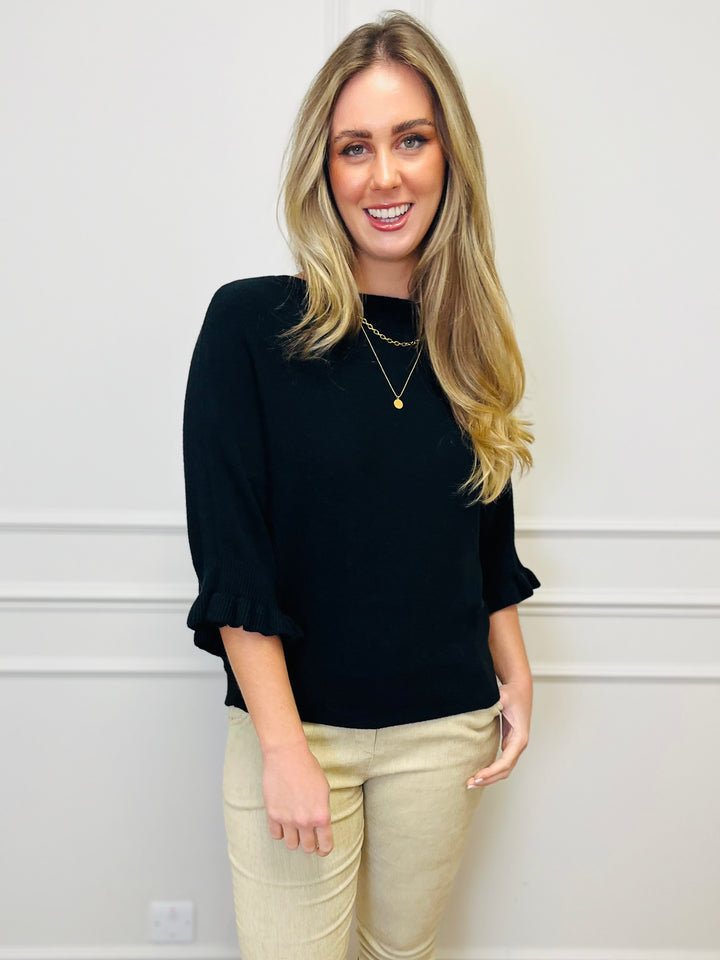 "FIONA" Soft Jumper-Black