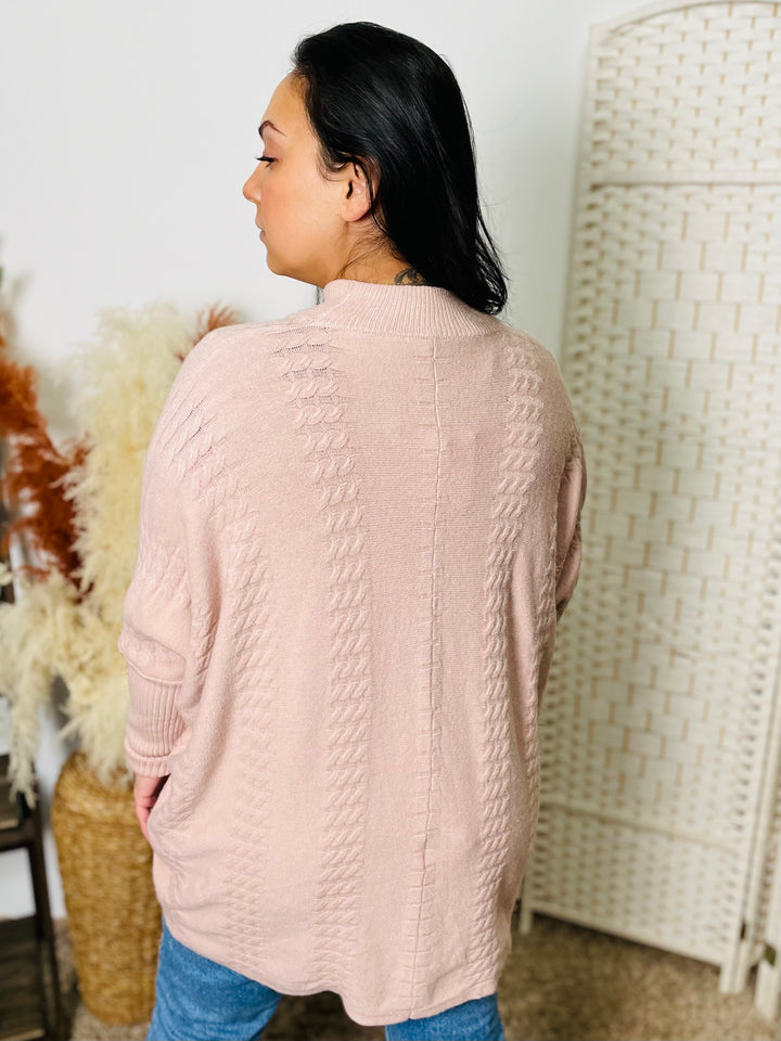 "GRACE" Knitted Jumper-Pink