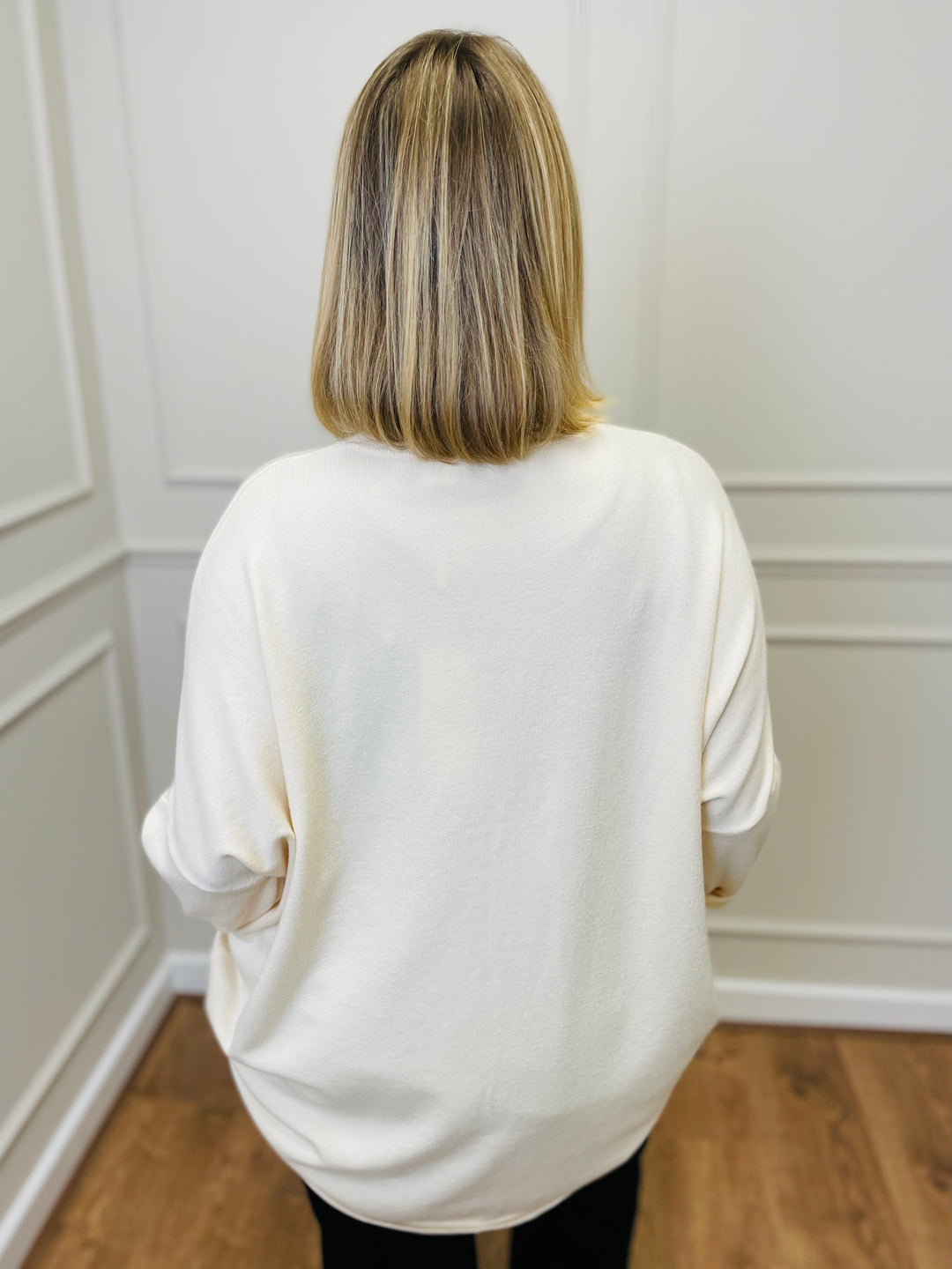 "POLLY" Bow Jumper-Ivory
